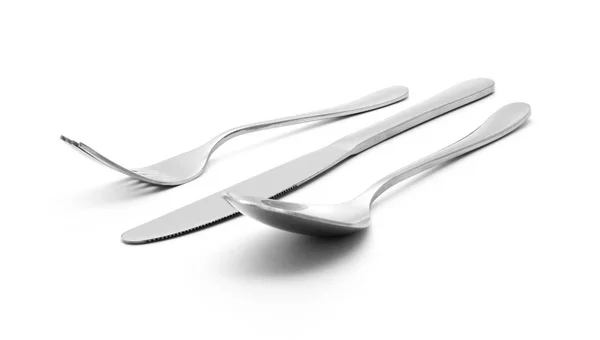 Set tacâmuri cu cuțit furculiță și lingură — Fotografie, imagine de stoc