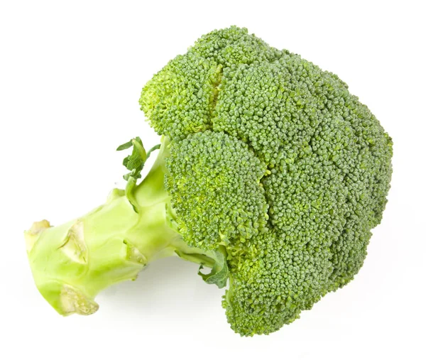 Top view broccoli isolated on white — Stock Photo, Image