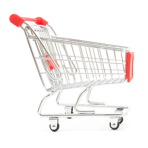 Shopping cart isolated on white Stock Picture