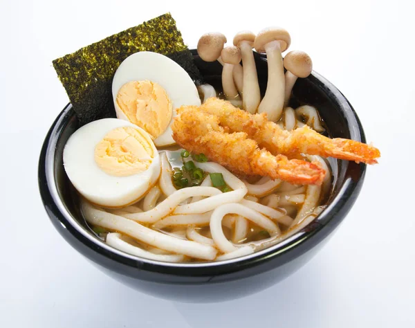 Fideos udon blanco japonés — Foto de Stock