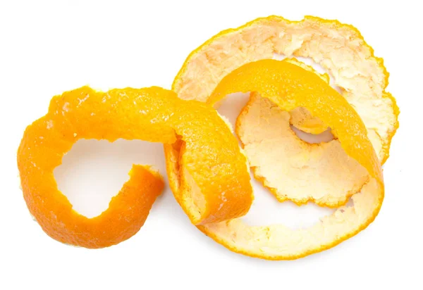 Orange twist of citrus peel — Stock Photo, Image