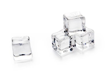 Beyaz 3 buz küpleri 