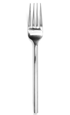 gümüş çatal izole