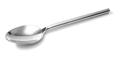 güzel kaşık paslanmaz çelik izole 