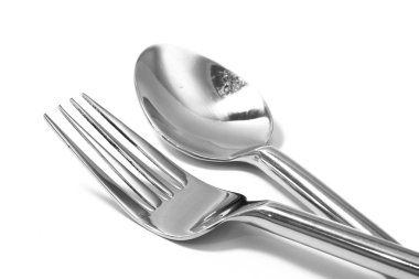 bıçak ve çatal izole