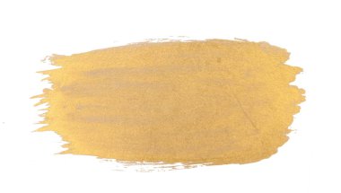 Altın suluboya doku fırça darbesi