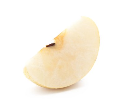 Çince armut slayt üzerinde beyaz 