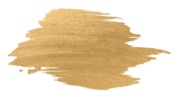 Gold Aquarell Textur Pinselstrich — Stockfoto