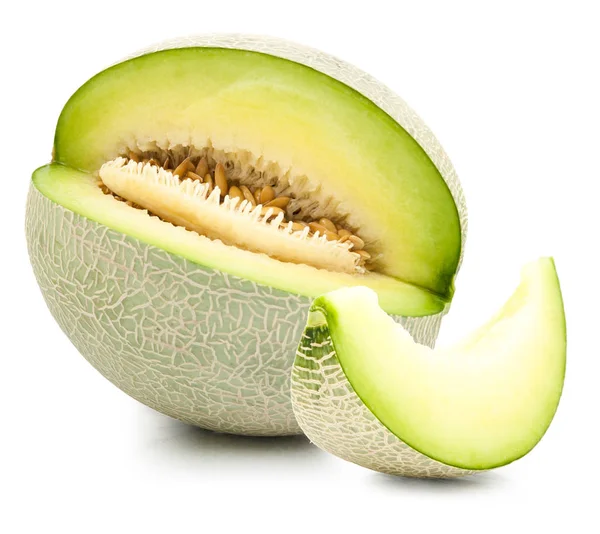 Melón melón verde aislado — Foto de Stock