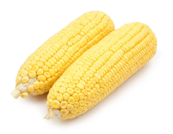 Maíz y maíz enlatado aislados — Foto de Stock