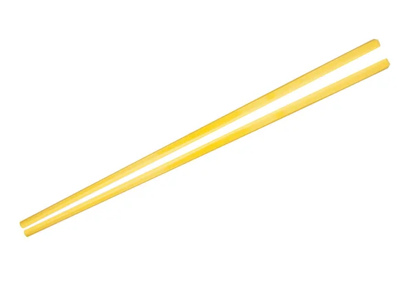Желтые палочки, изолированные на белом — стоковое фото