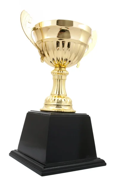 Troféu Dourado isolado — Fotografia de Stock