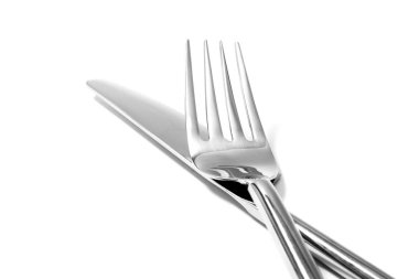 bıçak ve çatal izole