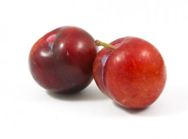 Olgun mor kiraz Erik izole 