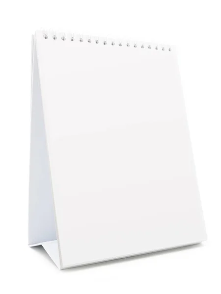 Skrivbord kalender, isolerad på vit — Stockfoto