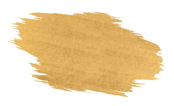 Gold watercolor texture brush stroke — Stock Photo, Image