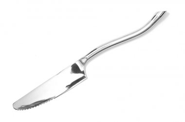 Çelik metal masa bıçak izole