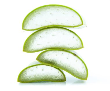 vers blad Aloë vera geïsoleerd