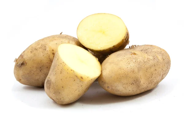 Potatoes isolated on white — Stock Photo, Image