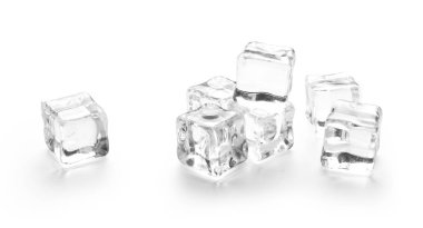 Beyaz 3 buz küpleri 