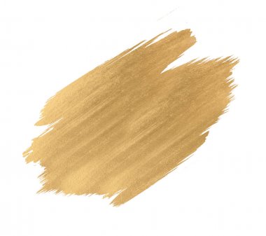 Altın suluboya doku fırça darbesi