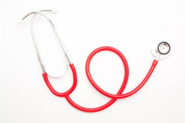 -Steteskop mavi arka plan üzerinde kapat