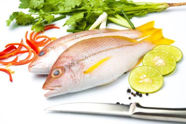 taze balık fileto aromatik otlar baharat ile lezzetli bölümü