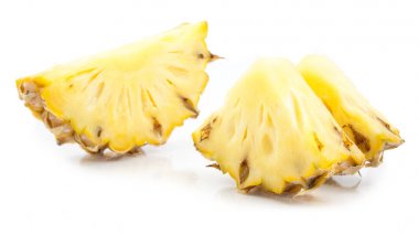 izole ananas dilimleri