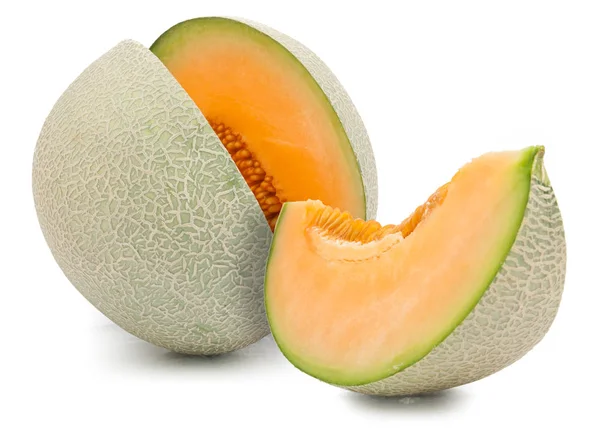 Melón melón naranja aislado — Foto de Stock