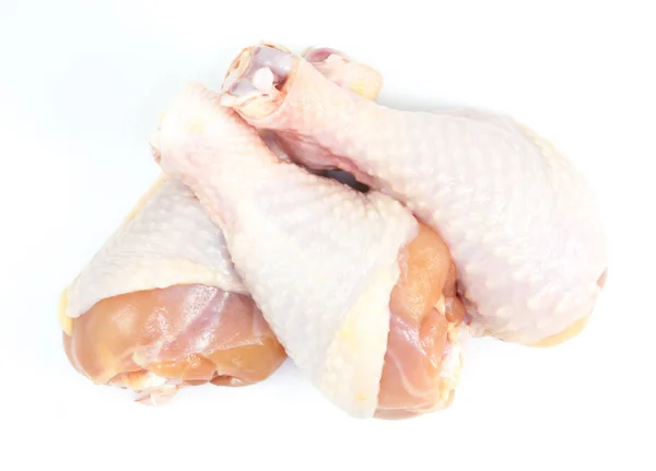 Fresh chicken drumsticks isolated Royalty Free Stock Images