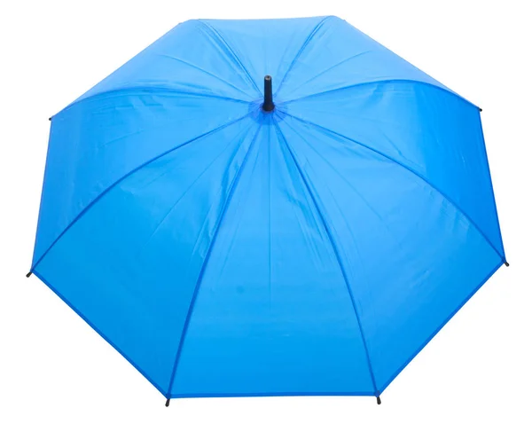 Bule deštník izolované proti Bílému pozadí — Stock fotografie