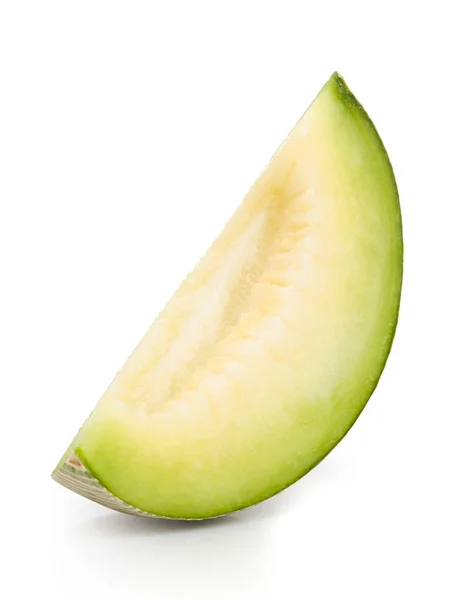 Green cantaloupe melon isolated — Stock Photo, Image