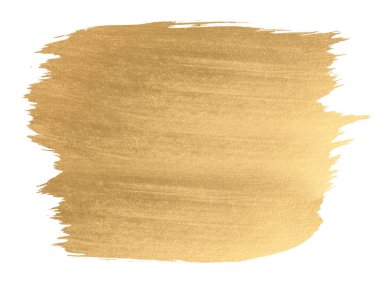 Altın suluboya doku fırça darbesi