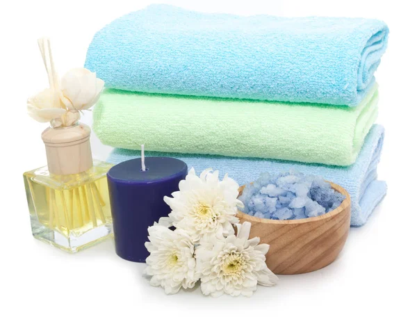 Spa zen bazalt taş ve plumeria beyaz