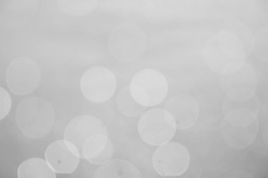 Gümüş ve beyaz bokeh ışıklar arka plan