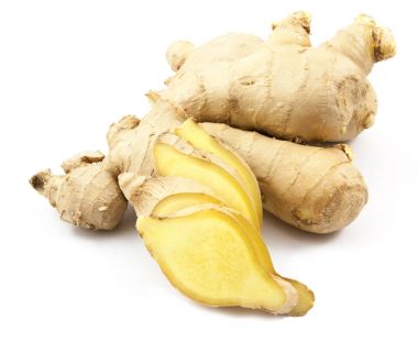 taze zencefil slayt izole