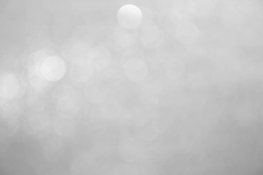 Gümüş ve beyaz bokeh ışıklar arka plan