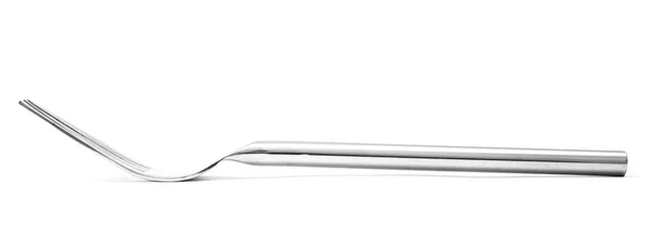 Mooie vork roestvrij staal geïsoleerd — Stockfoto