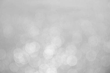 Gümüş ve beyaz bokeh ışıklar arka plan