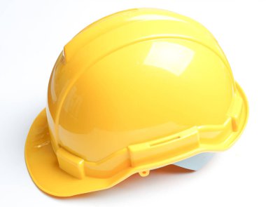 Beyaz Sarı güvenlik kask 