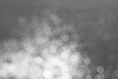 Gümüş ve beyaz bokeh ışıklar arka plan