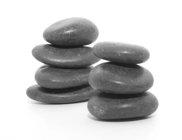 Wellness stones op wit — Stockfoto