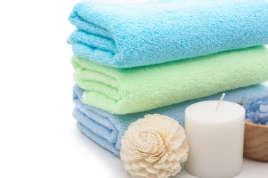 Spa zen bazalt taş ve plumeria beyaz