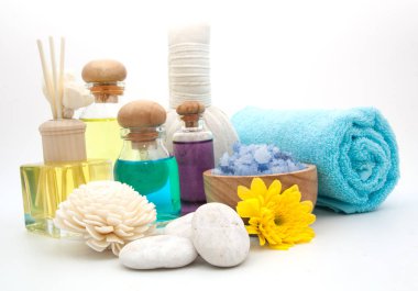 ahşap arka plan nesnesinde Spa