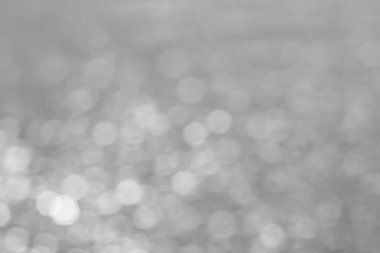 Gümüş ve beyaz bokeh ışıklar arka plan