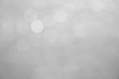 Gümüş ve beyaz bokeh ışıklar arka plan