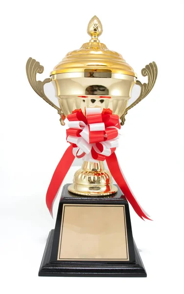 Troféu Dourado isolado — Fotografia de Stock