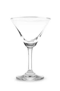 boş margarita cam üzerine beyaz izole