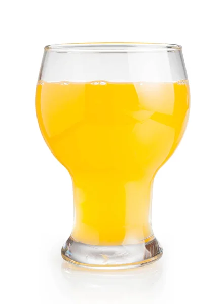 Välkommen drink apelsin juice isolerad på vit — Stockfoto