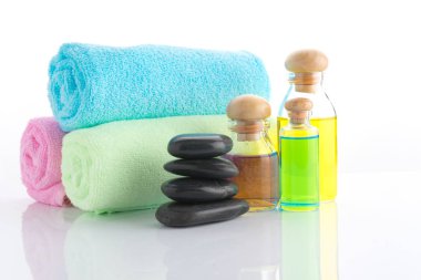 Spa nesne beyaz arka plan afiş